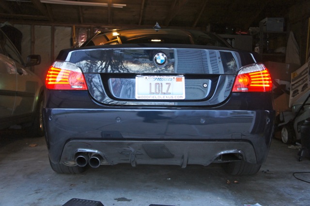 Bmw quad exhaust conversion #3
