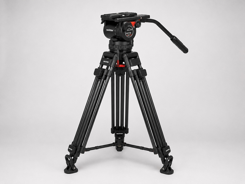 Production accessories including a monitor, batteries and a camera cage